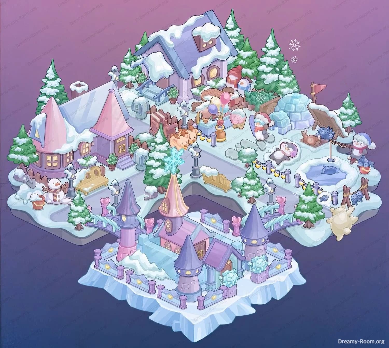 Level Winter Town Level 12 Screenshot